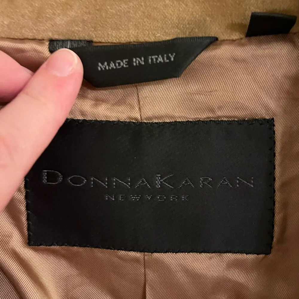 DKNY NWT  Suede Trench Coat Jacket Size XL - Image 9