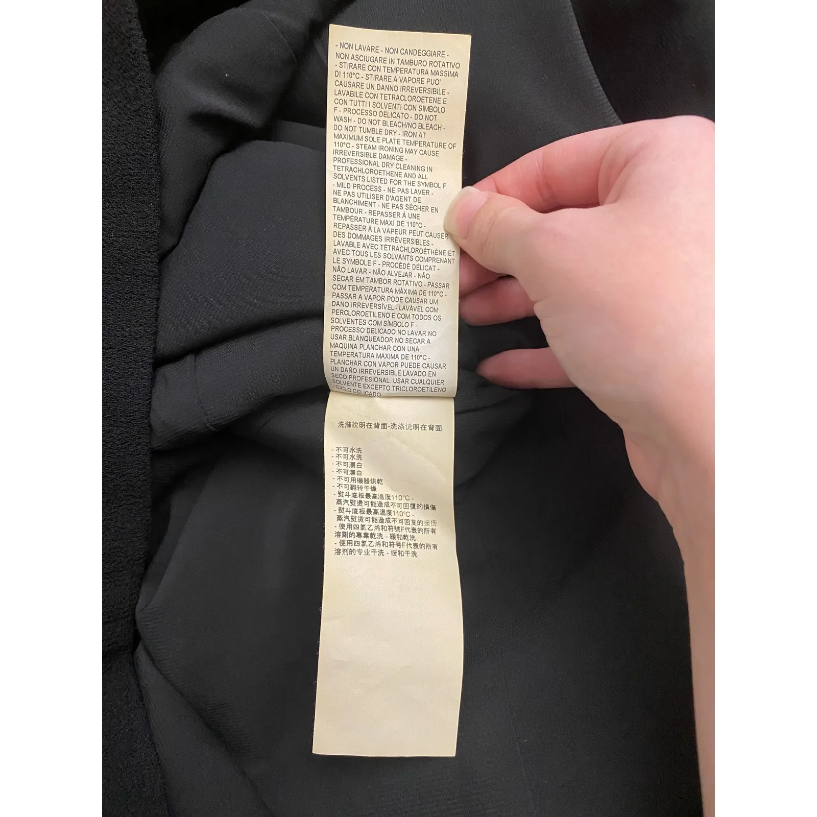 Armani Collezioni Black Wool Peplum Knee Length Dress Size 8‎ - Image 7