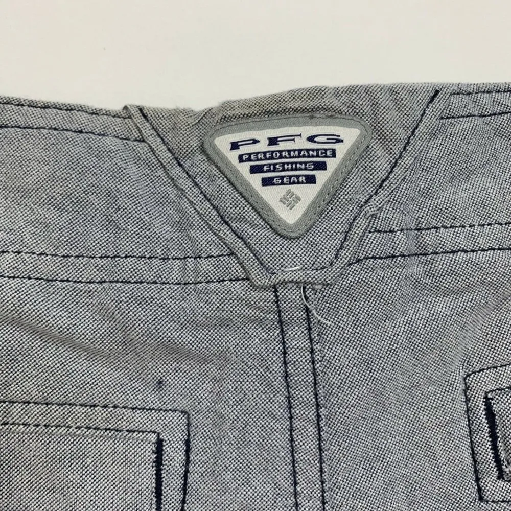 Columbia Sportswear PFG Women’s Shorts Blue Flat Front Chino Size 2 - Image 3