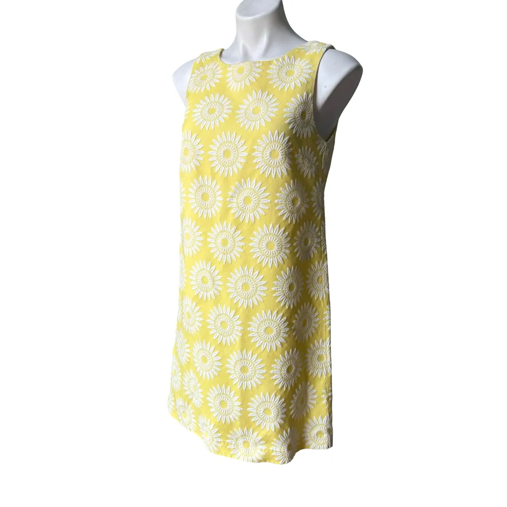 Tori Richard Sleeveless Embroidered Shift Dress, Sz 10 - Image 3