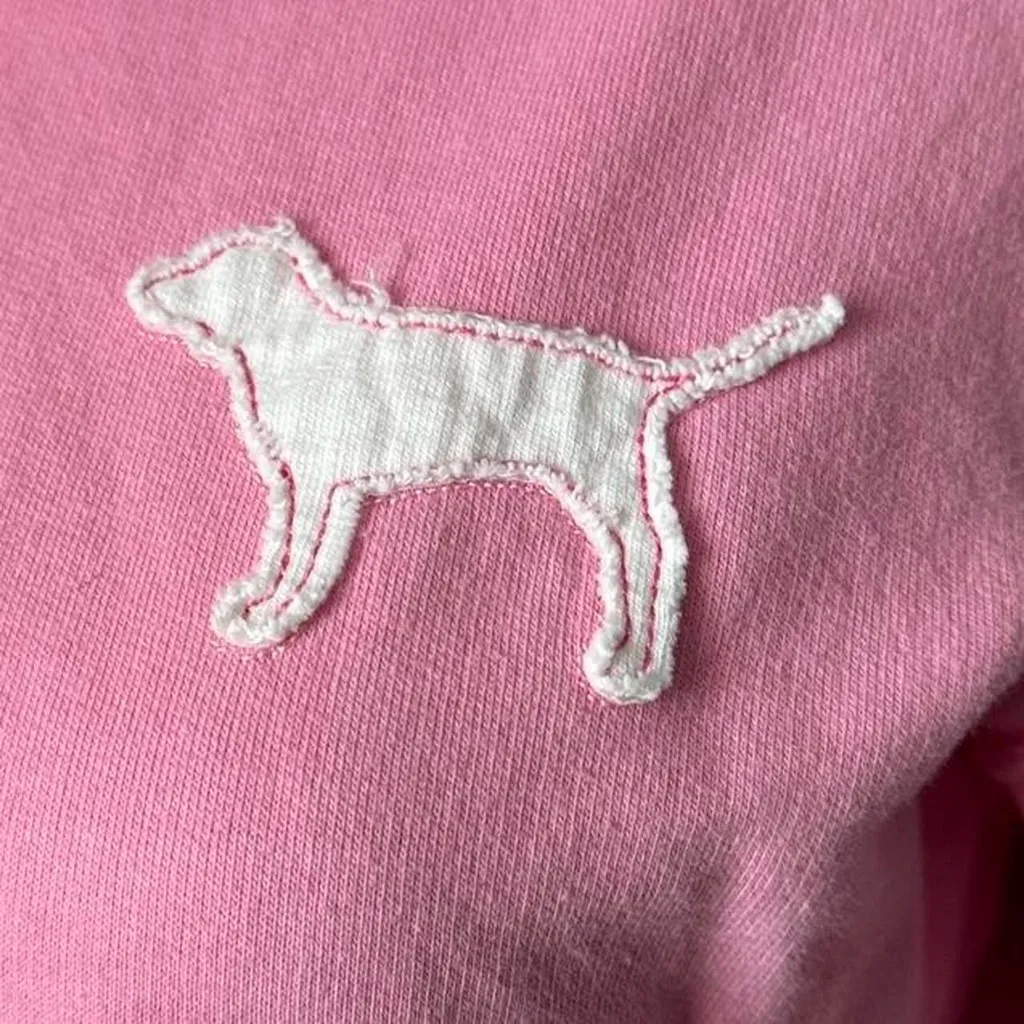 Y2K PINK Victoria’s Secret Dog Hoodie - Image 2