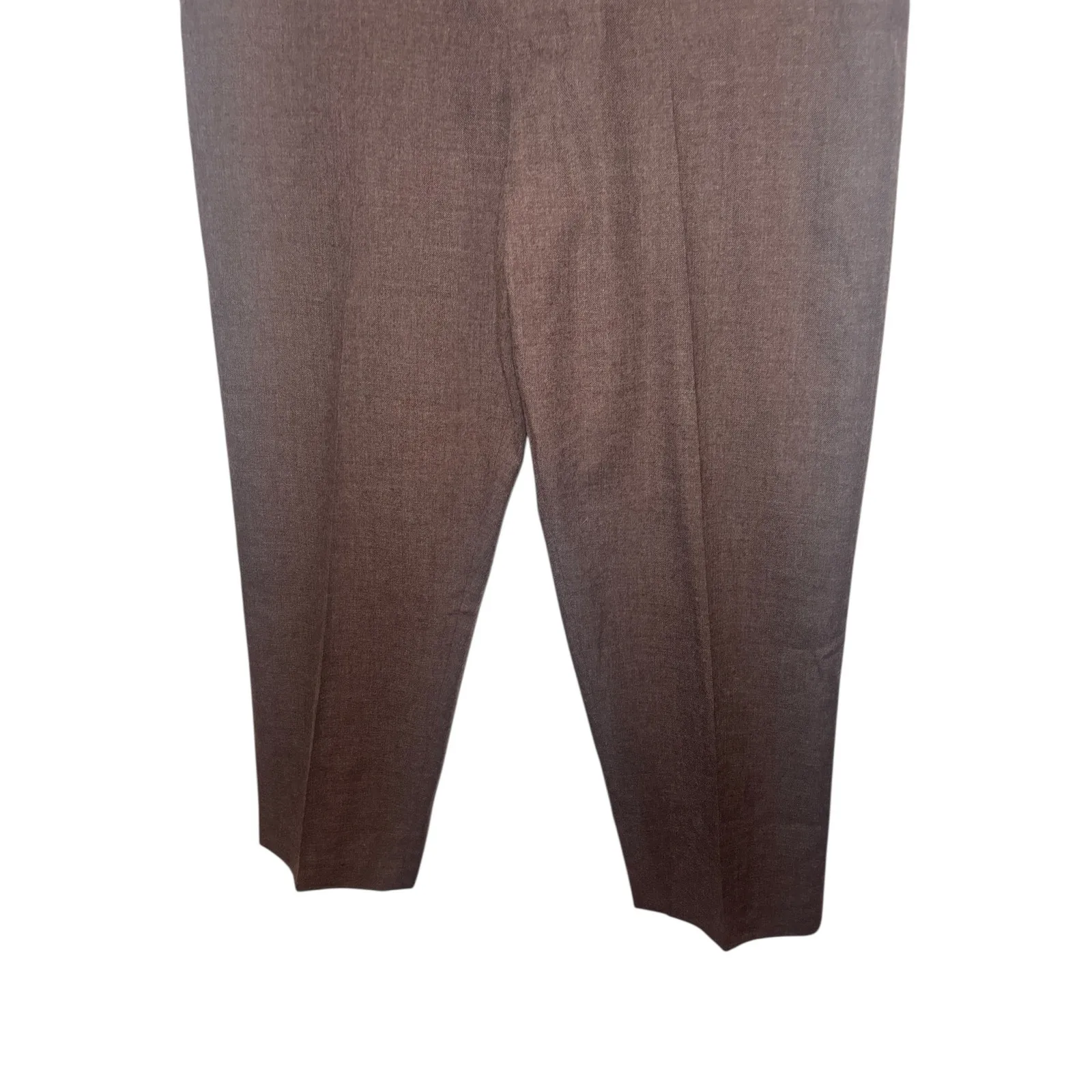 Vintage Farah for Her Light Brown Trouser Slacks Pants Flat Front Size 18 Career - Image 2