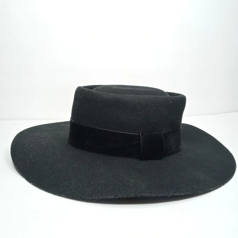 Zertrue black fedora hat size medium Black - Image 3