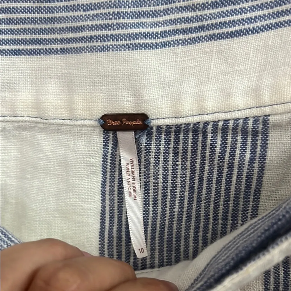 Striped Linen Skirt - Image 4