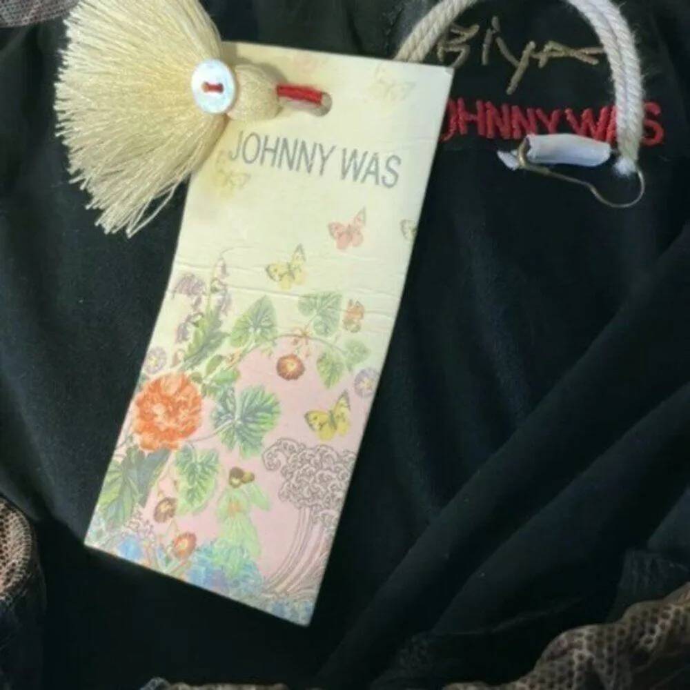 Johnny Was Wilhelmena Tiered Mesh Skirt multi colored XL - Image 11