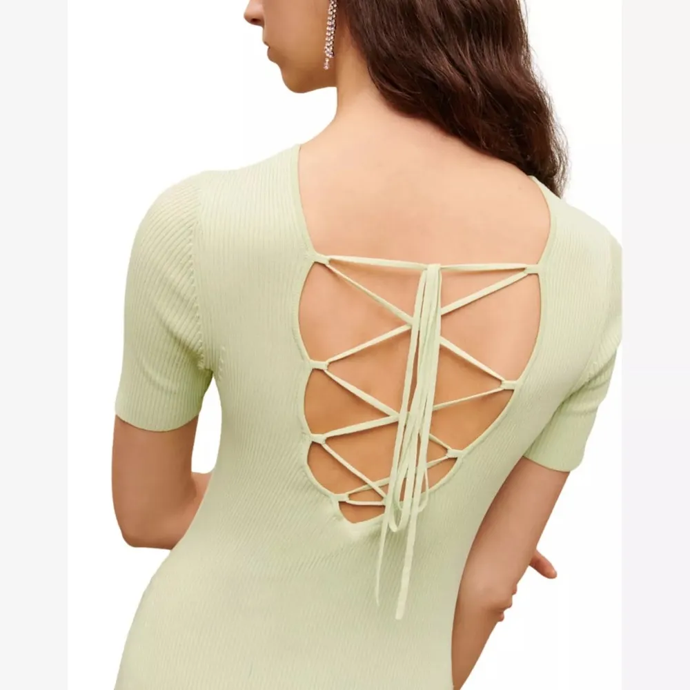 NWT Maje Ruched Stretch-Knitted Dress Size 34 Small - Image 6