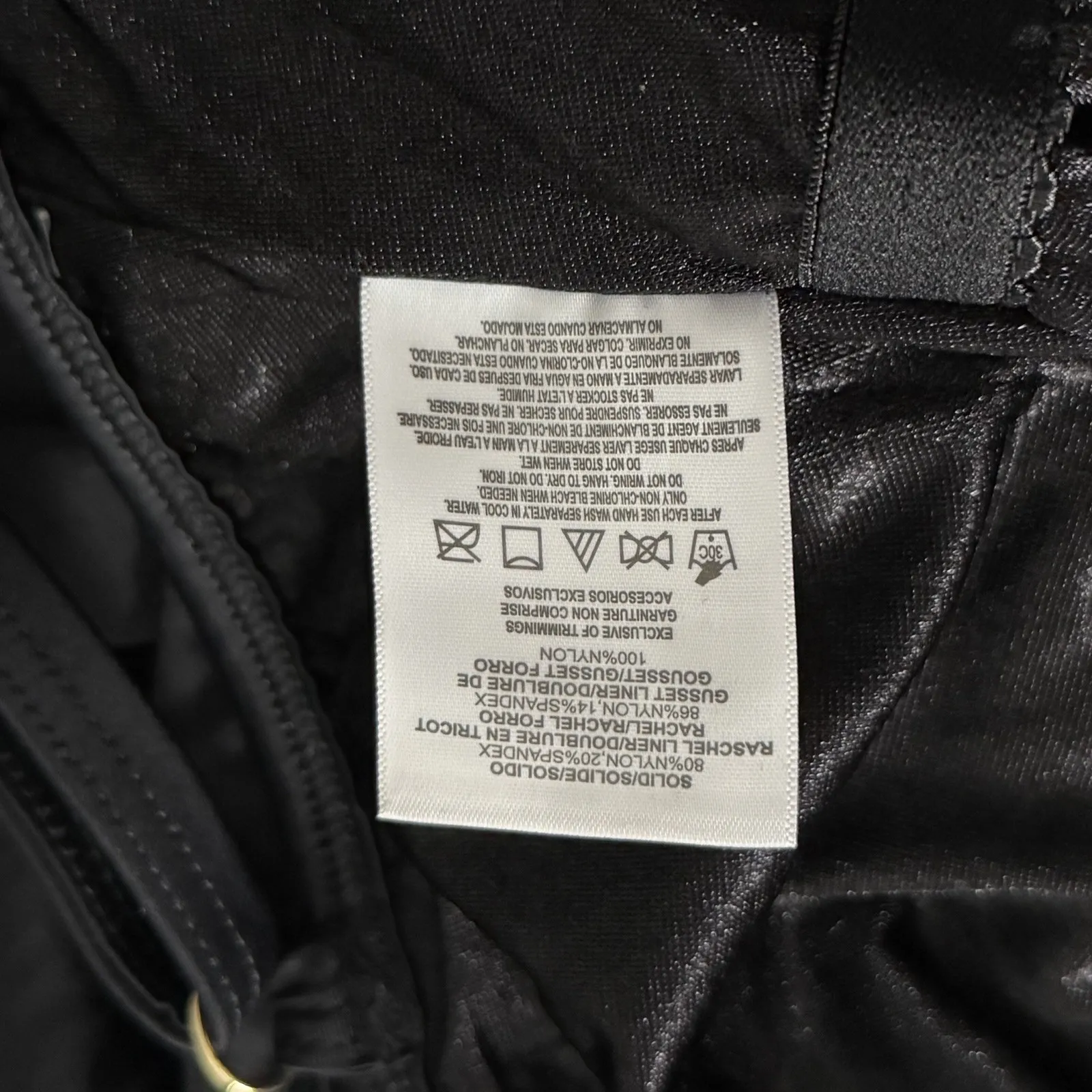 Fit 4 U Swimsuit 10 Black Tiered Ruffle Swimdress Shorts Modest Neutral Minimal - Image 9