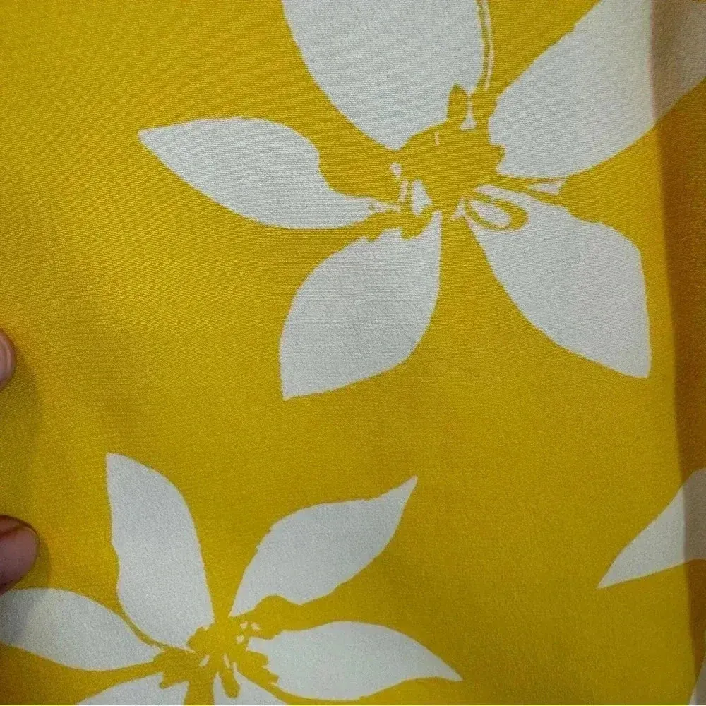 Vintage‎ Ungaro Parallele Paris silk Dress Yellow Size 12 - Image 13