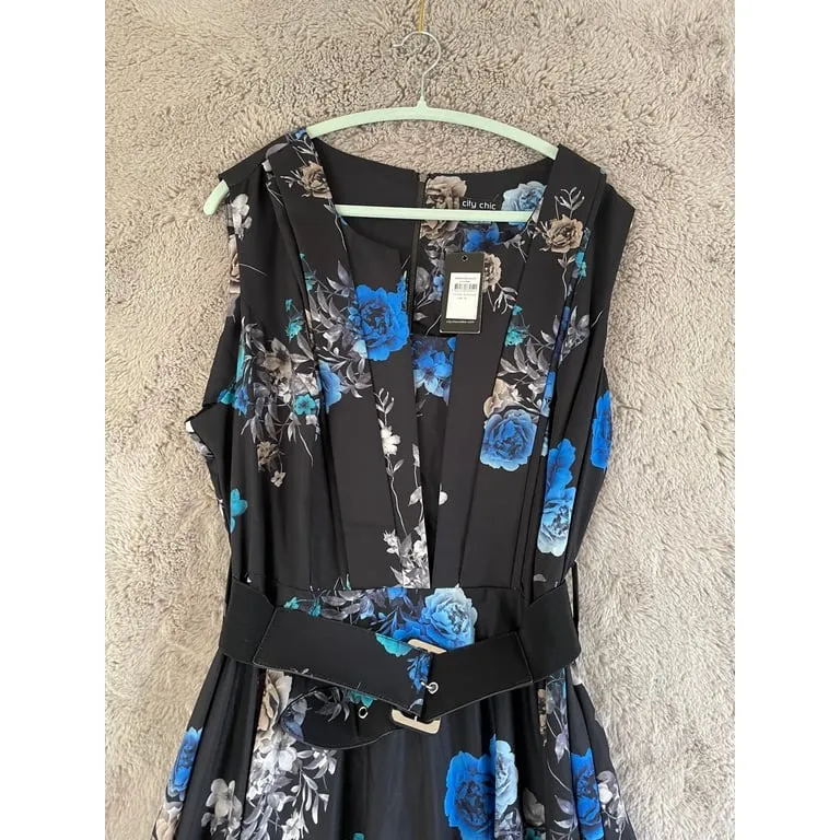 NWT City Chic Women's Floral Bouquet Dress Belt‎ Size XL - Image 10