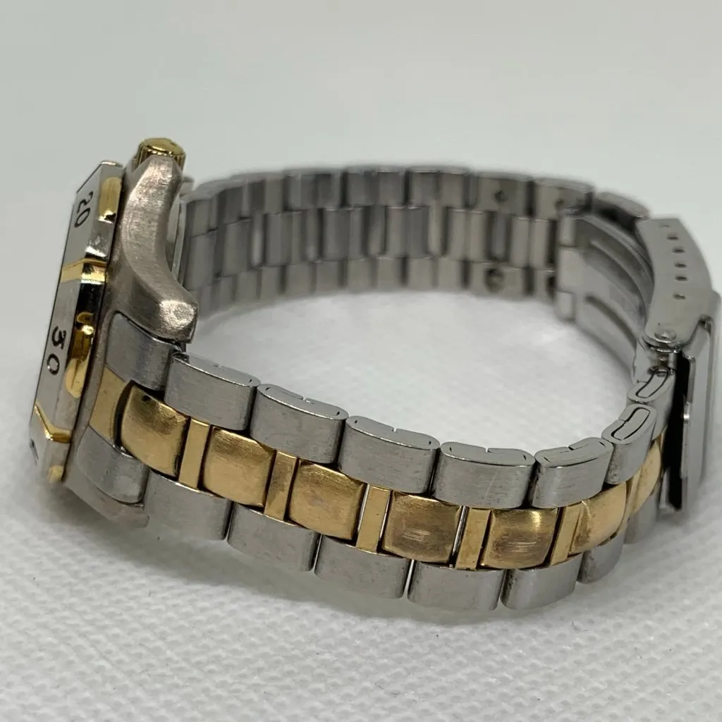 Guess vintage 1994 women watch 25mm round rotating bezel two tone 6” running - Image 4