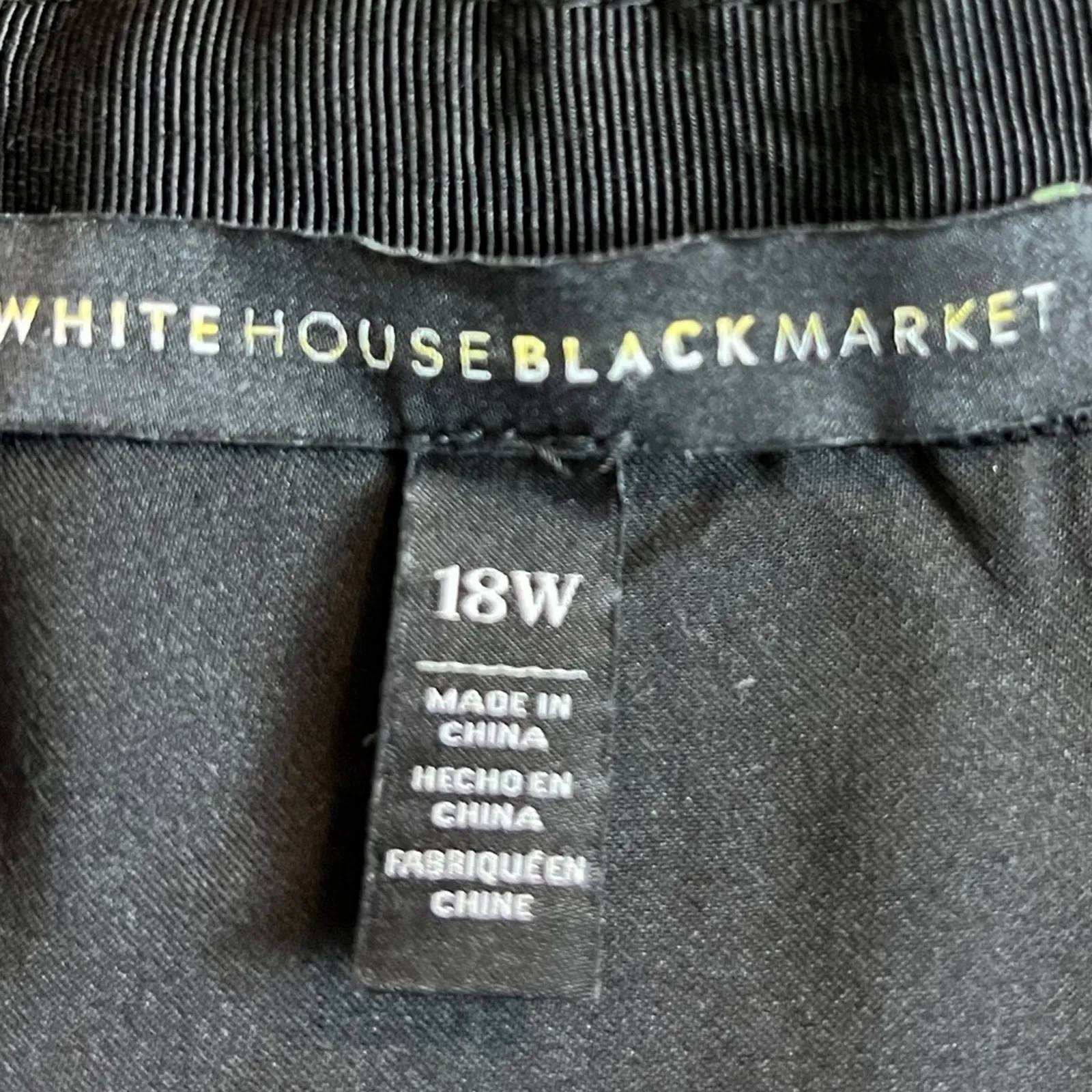 White House Black Market Black Pink Floral Pencil Skirt Women's Plus Size 18W - Image 8