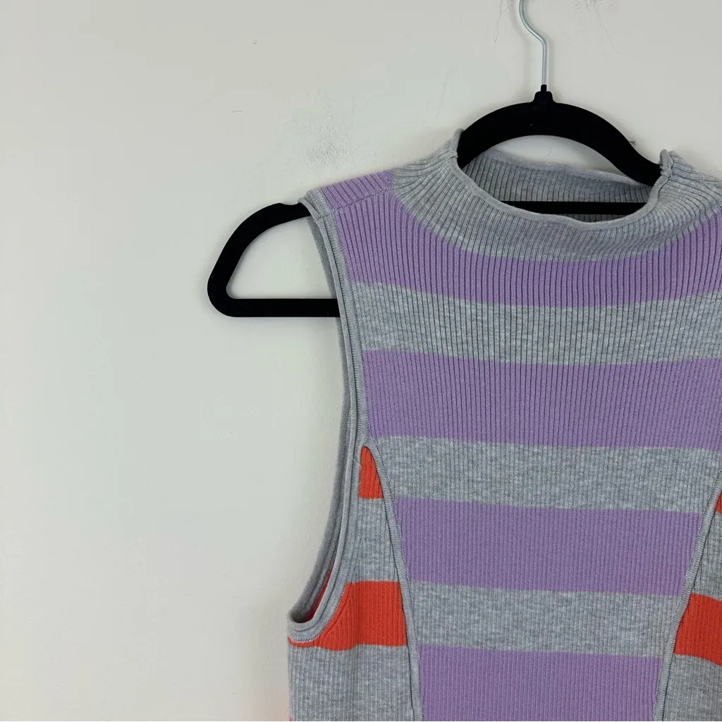 Daily Practice by Anthropologie Sleeveless Mock-Neck Sweater Dress Colorful Med - Image 3
