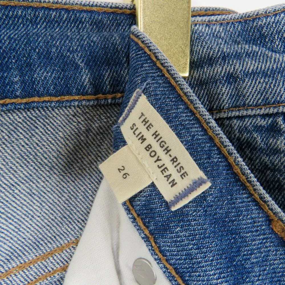 Madewell The High-Rise Slim Boyjean Size 26 Skinny Straight Leg Jeans - Image 9