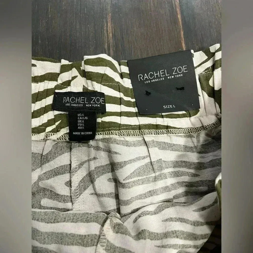 Stylish Zebra Print High-Waisted Shorts‎ with Tie Belt Summer Fashion F27 - Image 6