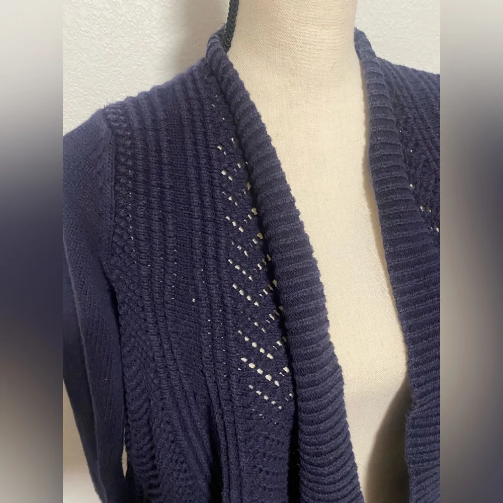 Anthropologie  Rosie Neira NavNeira Navy Nansen Pointelle Cardigan - Image 2