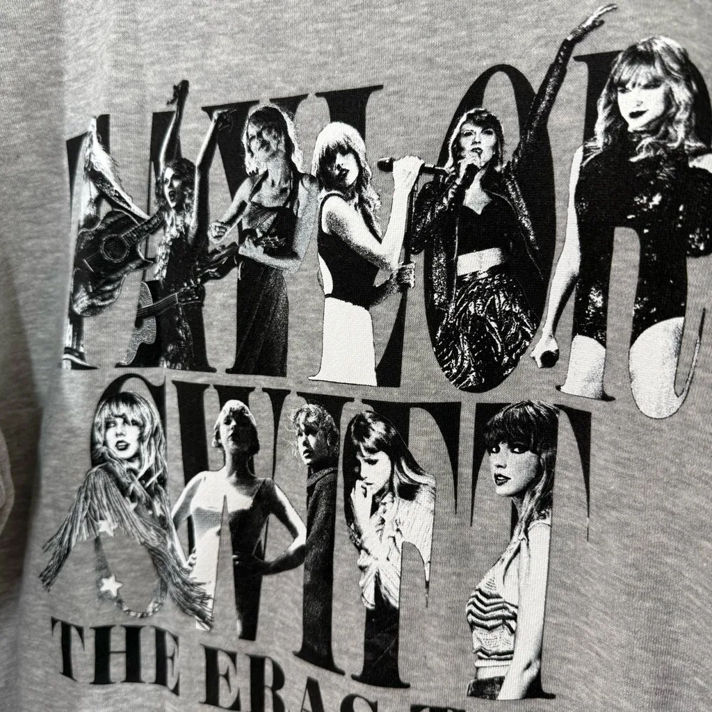 Taylor Swift 2023 The Eras Tour Grey Crewneck Sweatshirt - Image 11