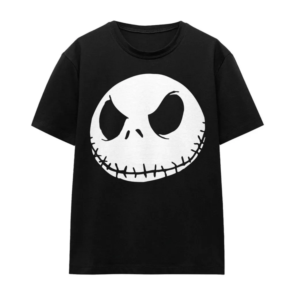 Jack Skellington Face Shirt XL Unisex Nightmare Before Christmas Halloween Xmas Black - Image 3