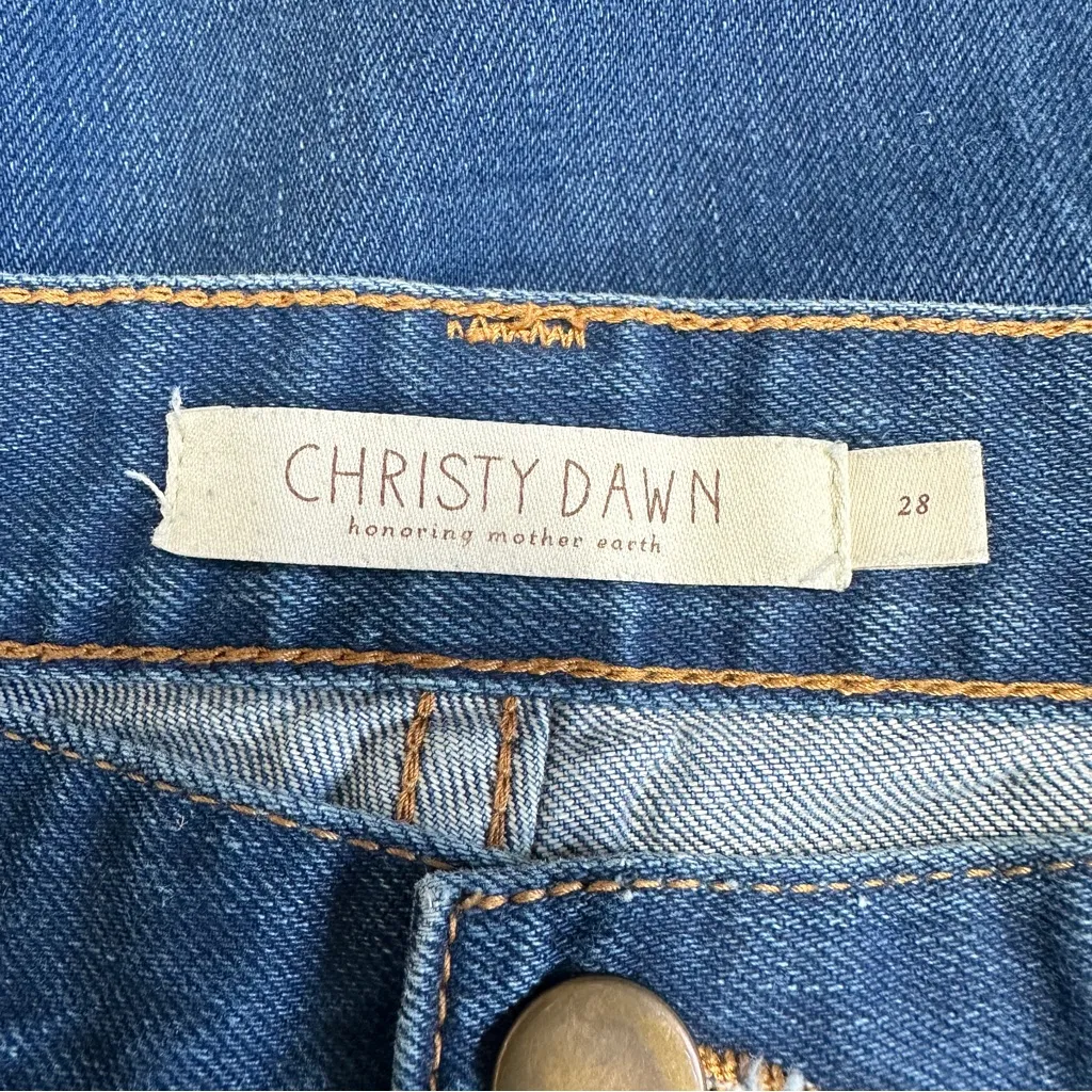 Christy Dawn Women’s The Lula Jeans High Rise Kick Flare in Cobalt Blue Denim 28 - Image 11