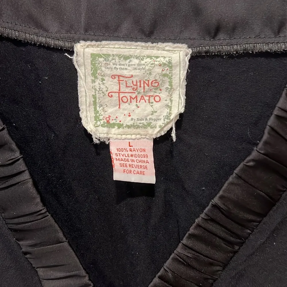 Flying Tomato Multi Color Embroidered Tunic Mini Dress Size Large - Image 4