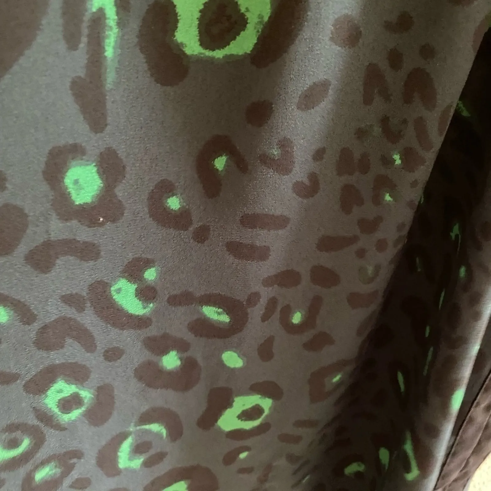 Collective Concepts  Sleeveless Blue Green Peacock Pattern Lightweight Blouse L - Image 4