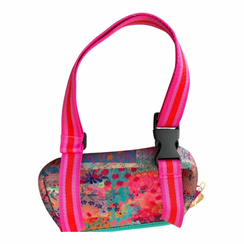 Natural Life Everyday Puffy Fanny Pack Watercolor Patchwork Design NWT - Image 14