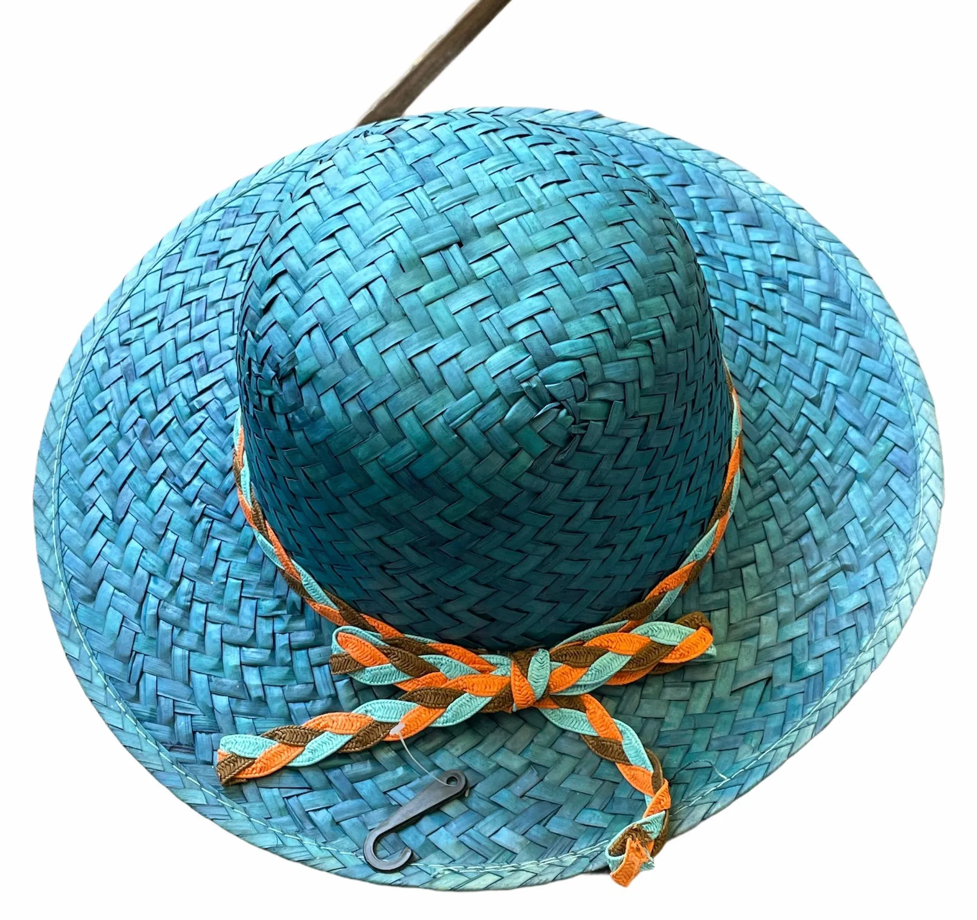 Blue Straw Beach Hat - Image 2