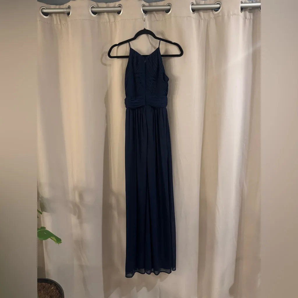 Reverie Navy Blue Evening Gown Size 2 - Image 3