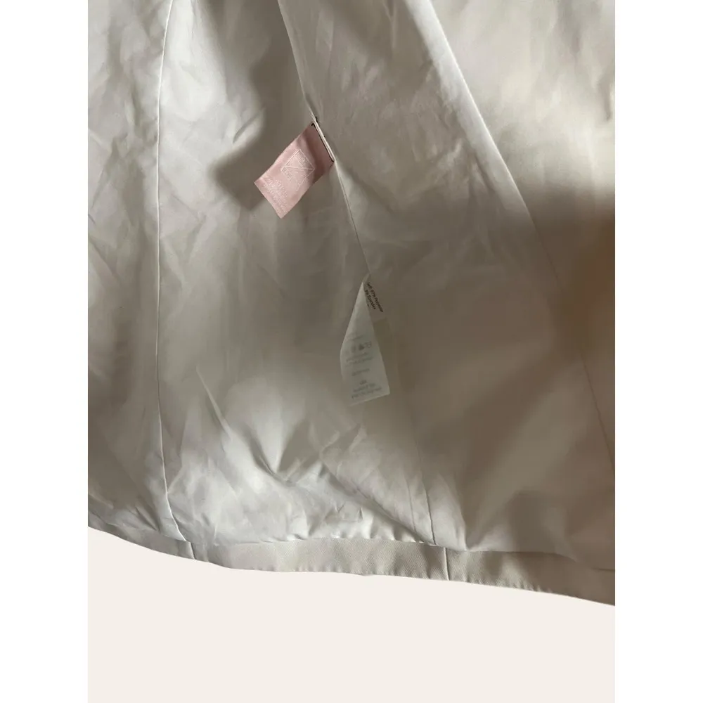 Milly Alexa Twill White Single Breasted Blazer Jacket Size 0 - Image 7