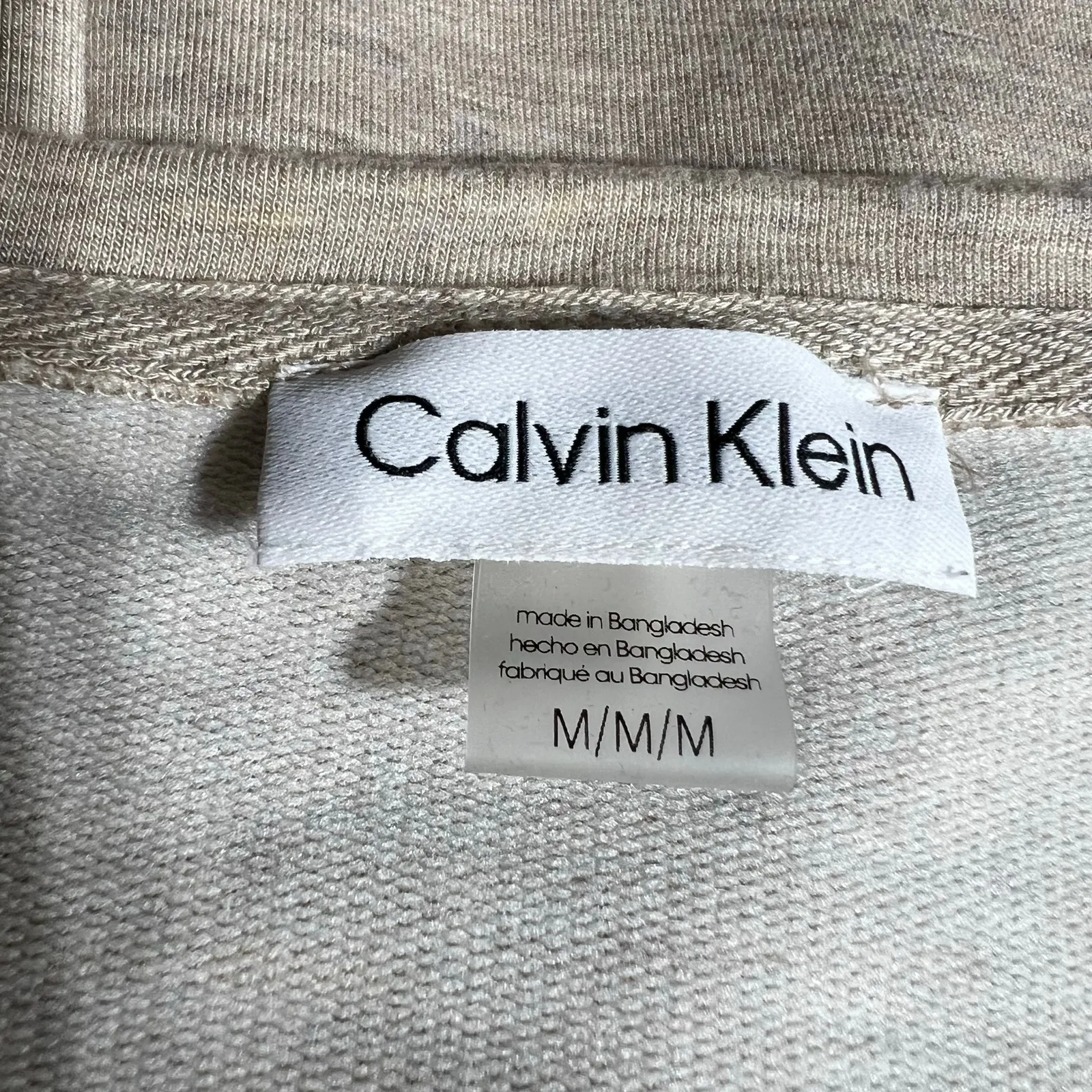Calvin Klein Womens Blouson Dress Pullover Elastic Waist Boat Neck Beige Medium - Image 8