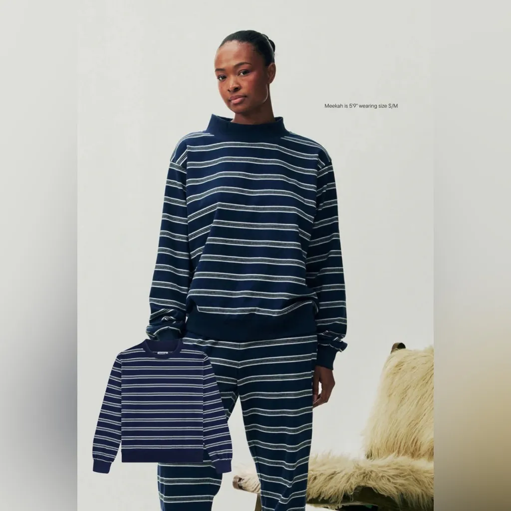 Parke Holiday Striped Mockneck Pullover NWT - Image 8