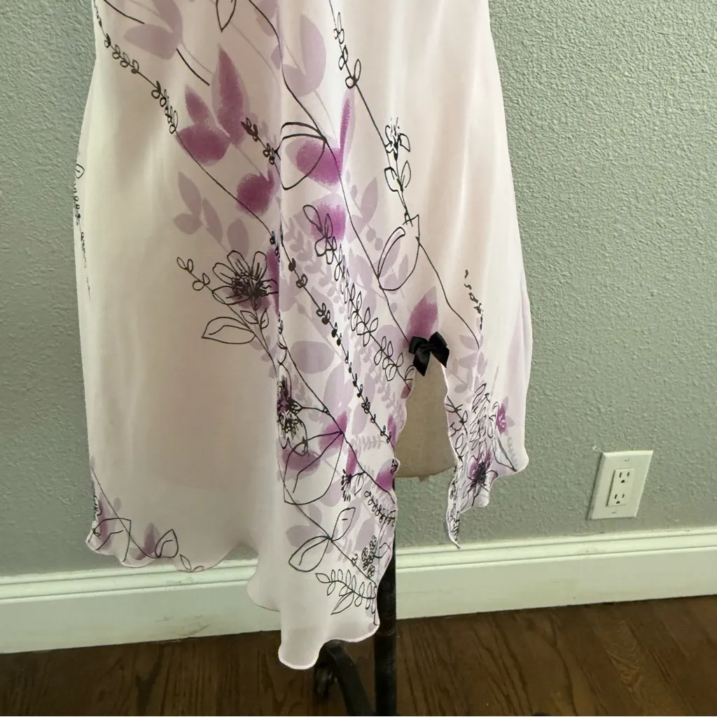 Floral Printed Lace Strap Chemise Size‎ Large - Image 3