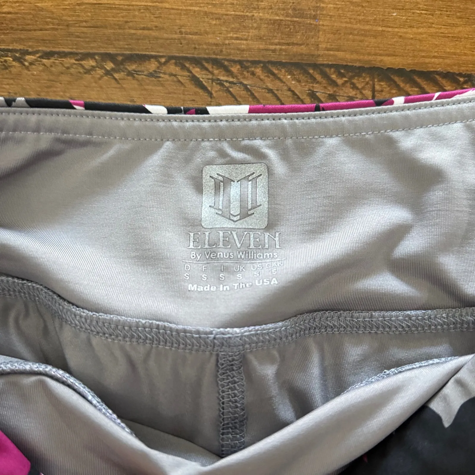 ELEVEN BY Venus Williams Skirt Shorts Print Womens S Golf Pickleball Tennis Black - Image 3