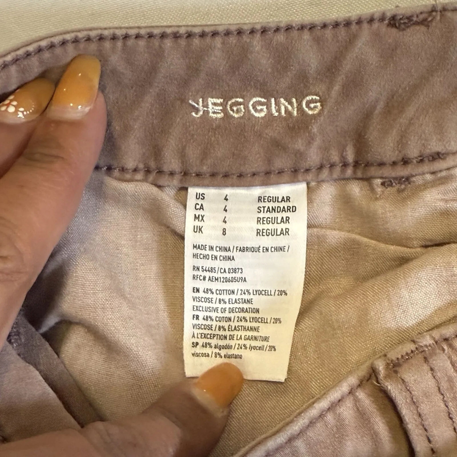 American Eagle Women Mauve 360 Super Stretch Skinny Aeo Sateen Jegging Jean # 4R - Image 8