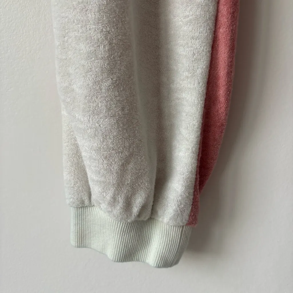 L*Space Back At It Pants Primrose Cream Velour Loungewear Jogger Athleisure Cozy - Image 6