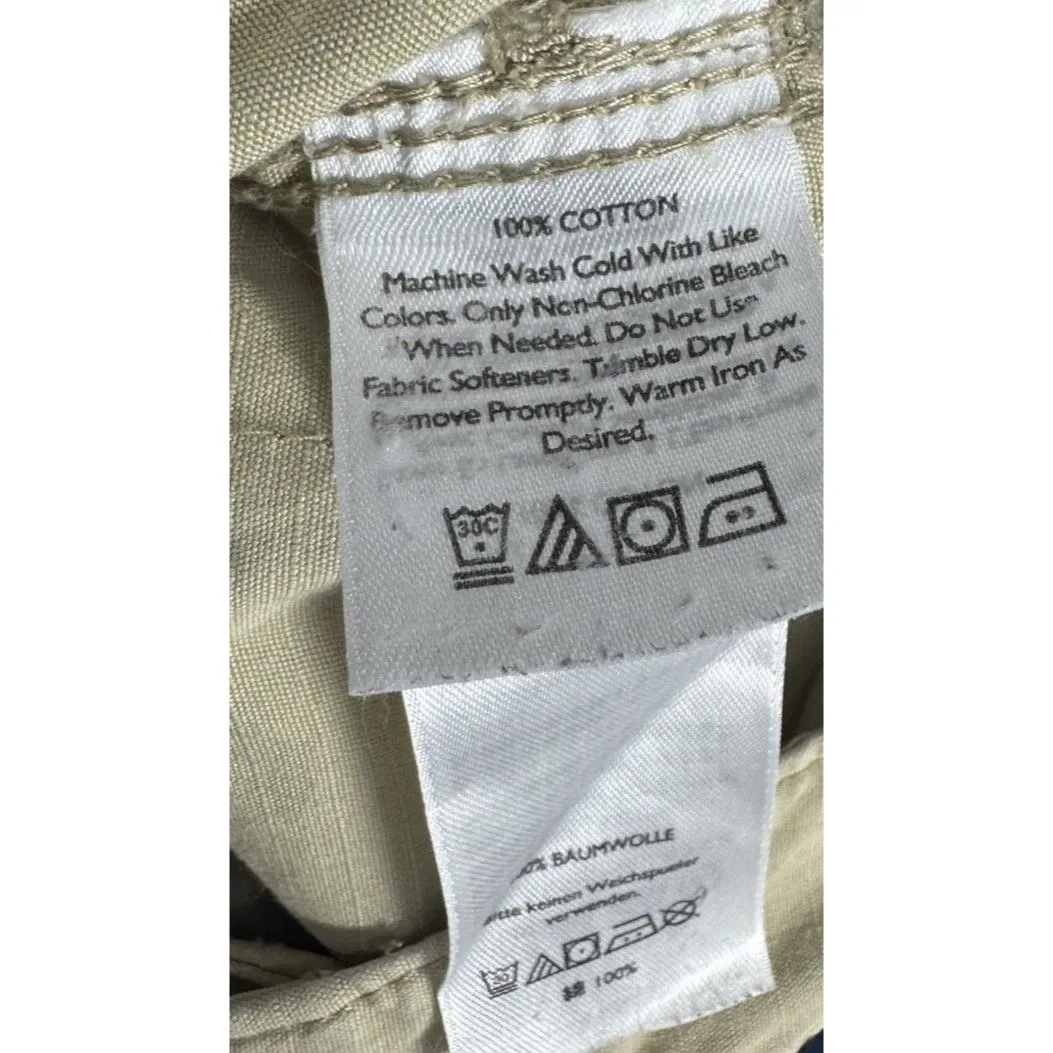 Y2K 90s Eddie Bauer Outdoor Capri Pants Womens 8 Brown Cargo‎ Hiking Pockets - Image 6