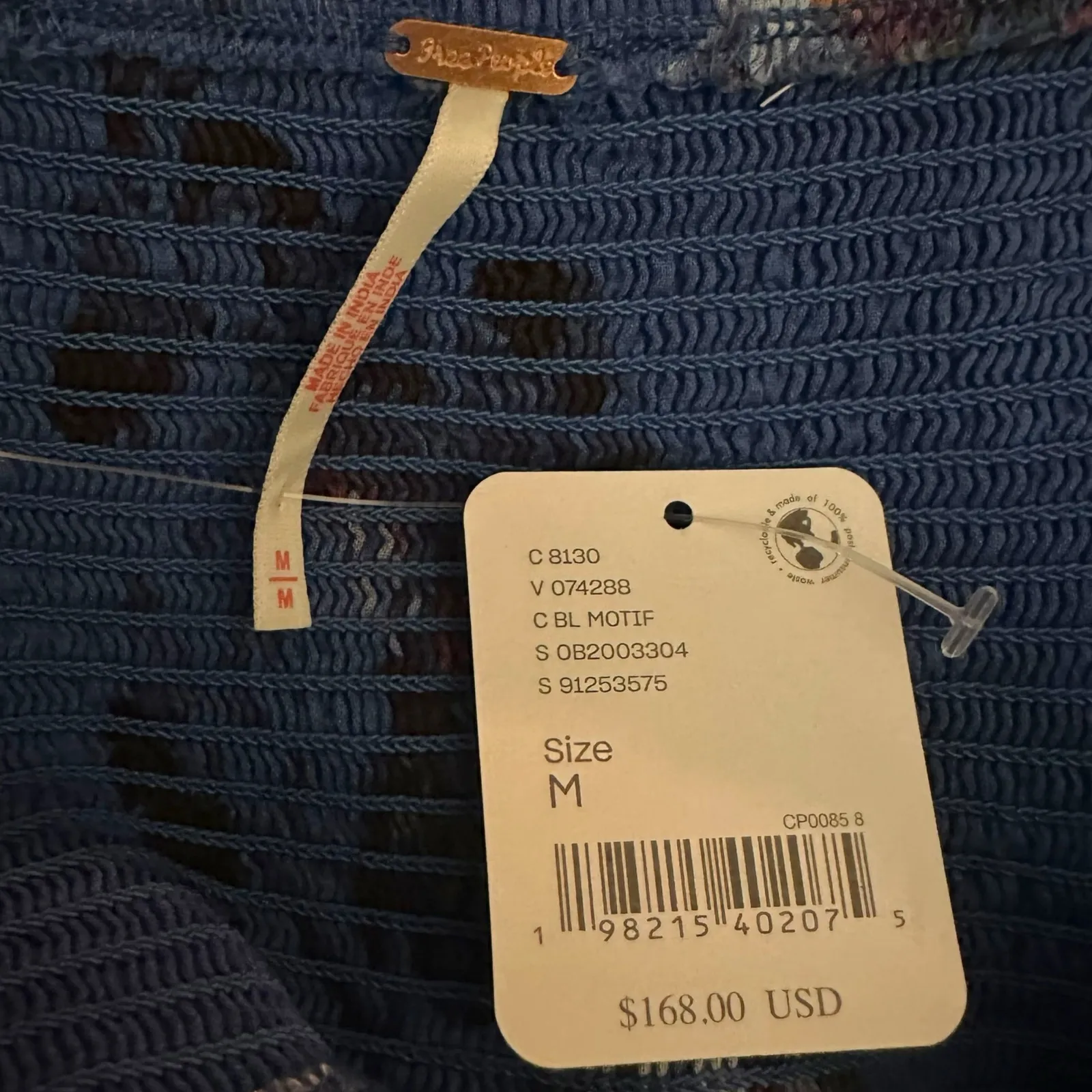 Free People Bohemian Witchy Fairy Morning Glory Maxi Dress Bluebell Medium NWT - Image 11