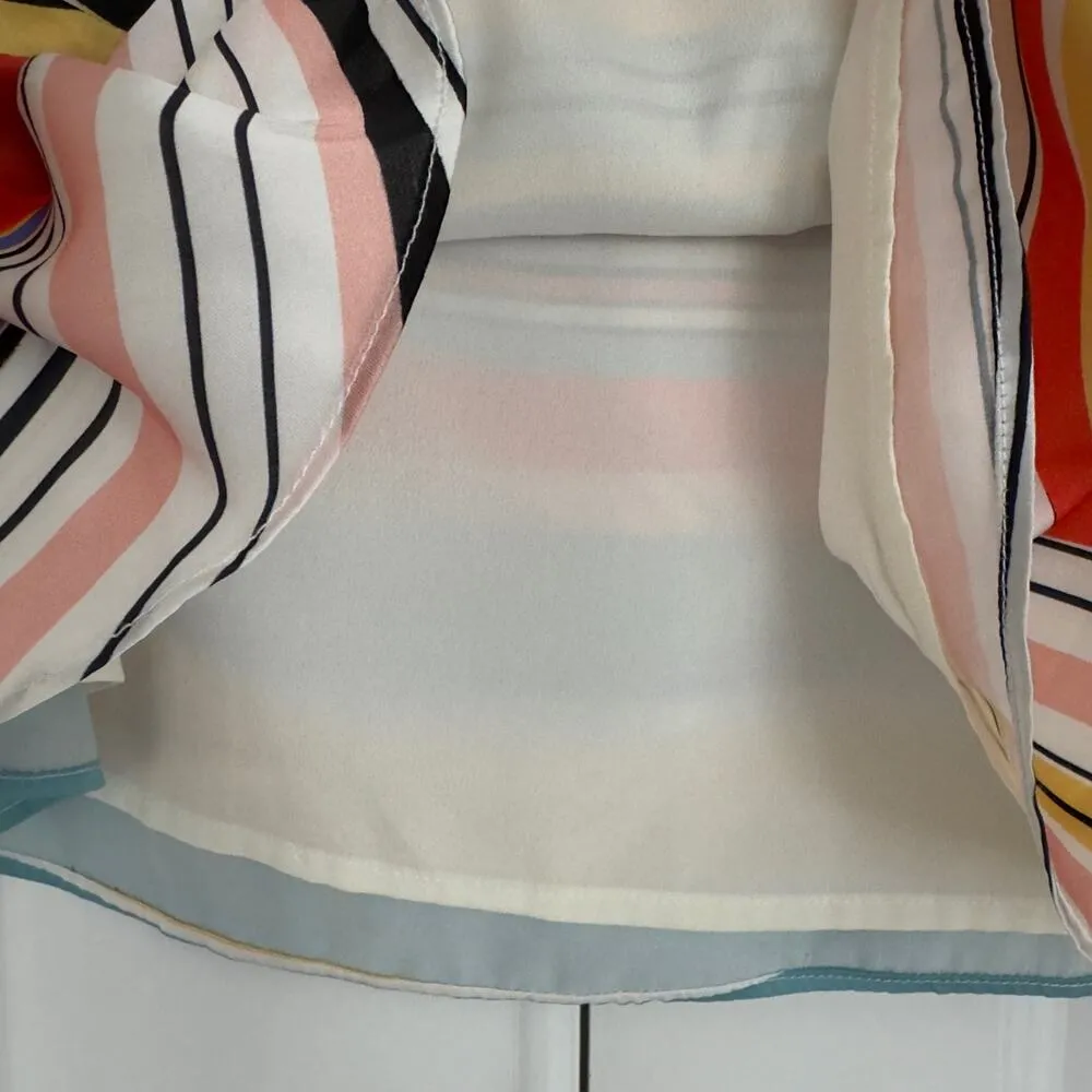 Lovers + Friends Pippa Dress in Aruba Stripe Mini One Shoulder Revolve Ruffle L - Image 6