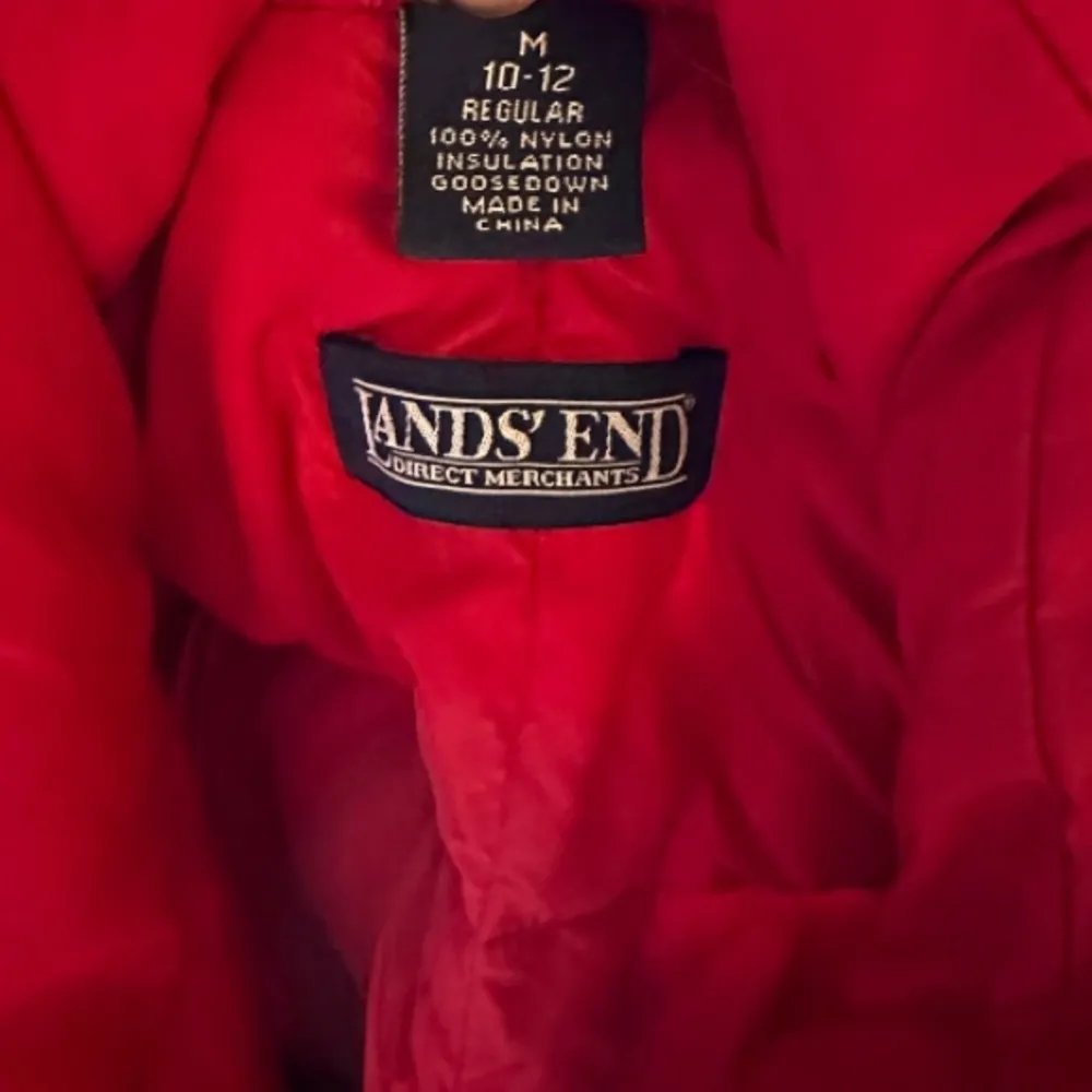 Land's End‎ Red Puffer Vest Size M - Image 5