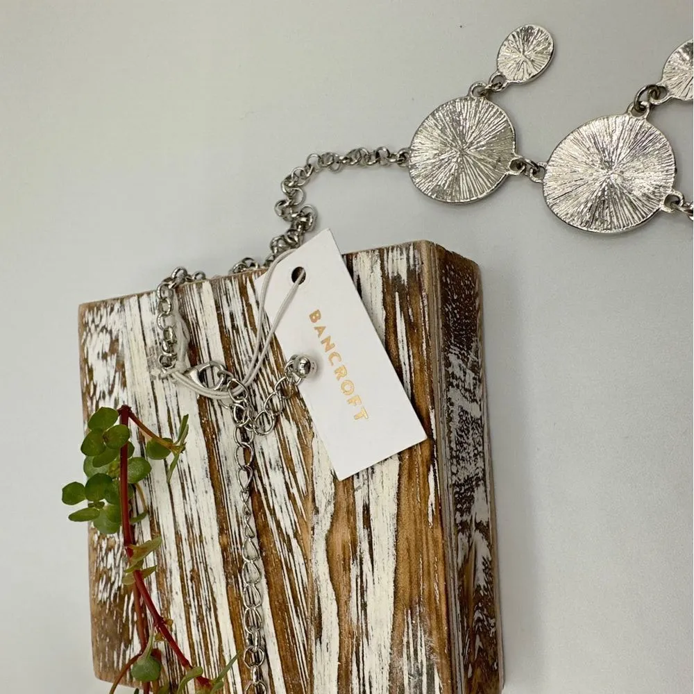 Bancroft Leighton Silver Medal Bauble Statement Necklace Silver - Image 3