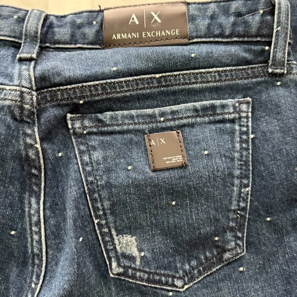 Armani Exchange Slit Ankle Crop Capri Jeans Size 25 EUC - Image 8