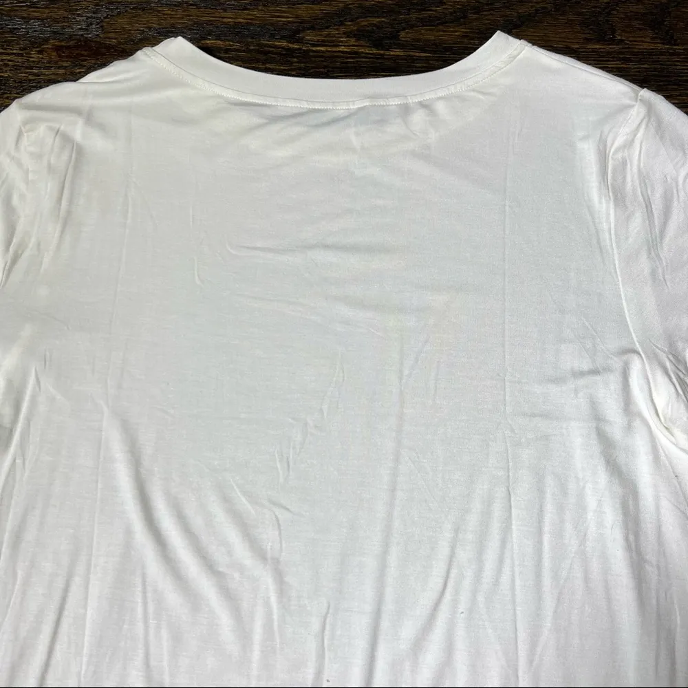 Shein White Dear Short Sleeve T-Shirt - Image 7