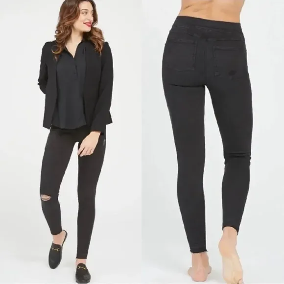 NEW Spanx Vintage Distressed Ankle Skinny Jeans - Image 2