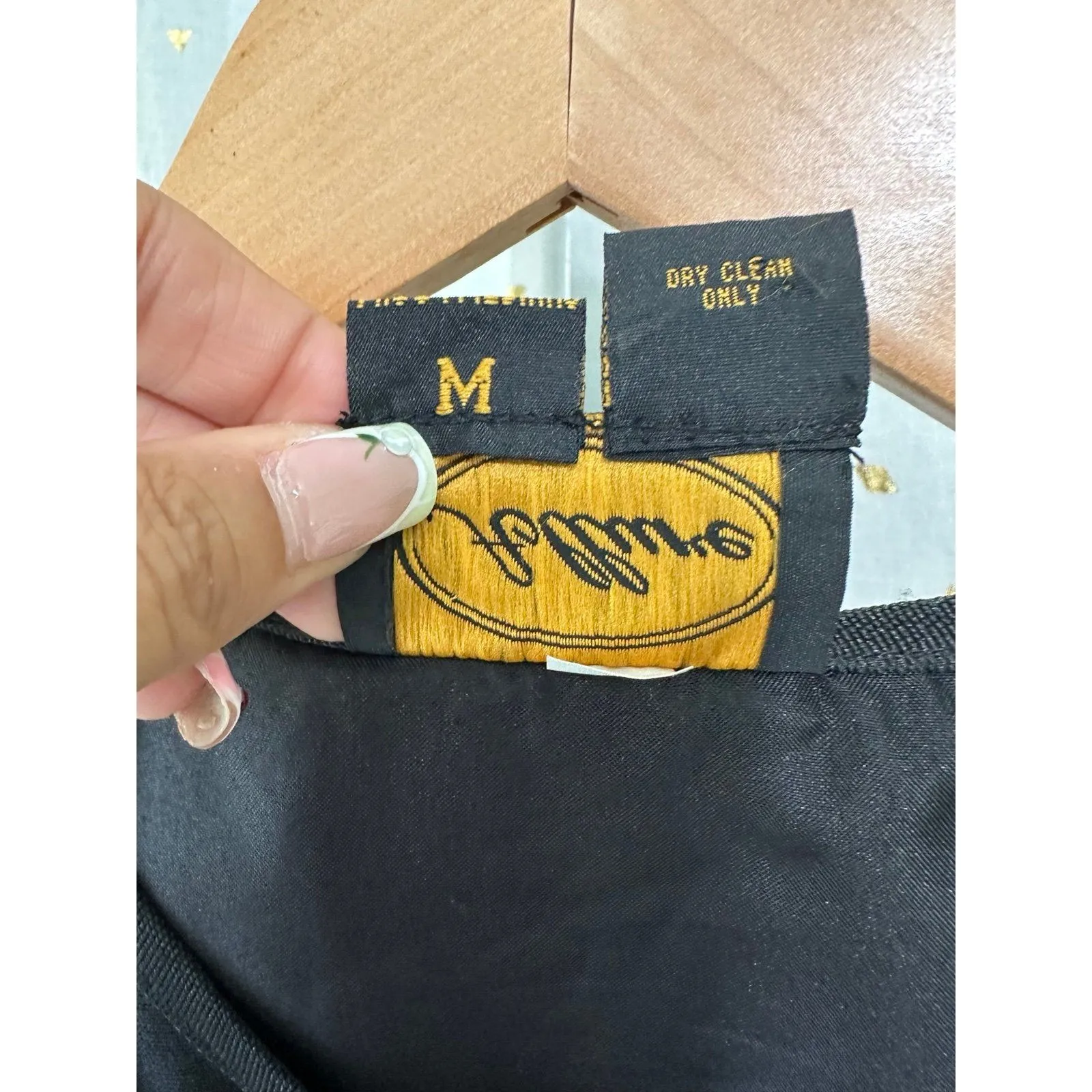 Vintage Allure Asian Inspired Flax Blend Mix Media Patchwork Embroidered Jacket Black Size M - Image 7