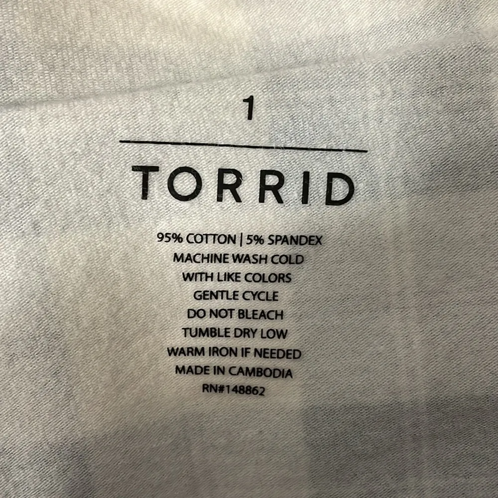 Torrid Black White Buffalo Full Length Signature Waist Premium Legging - Image 5