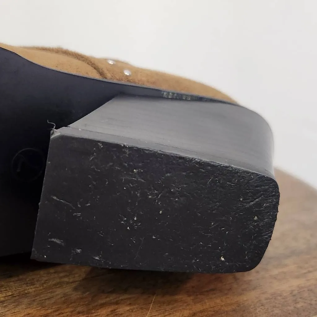 Seven7 Brown Dallas Faux Suede Boot Size 7 Studded Ankle Bootie Suede Bootie - Image 10