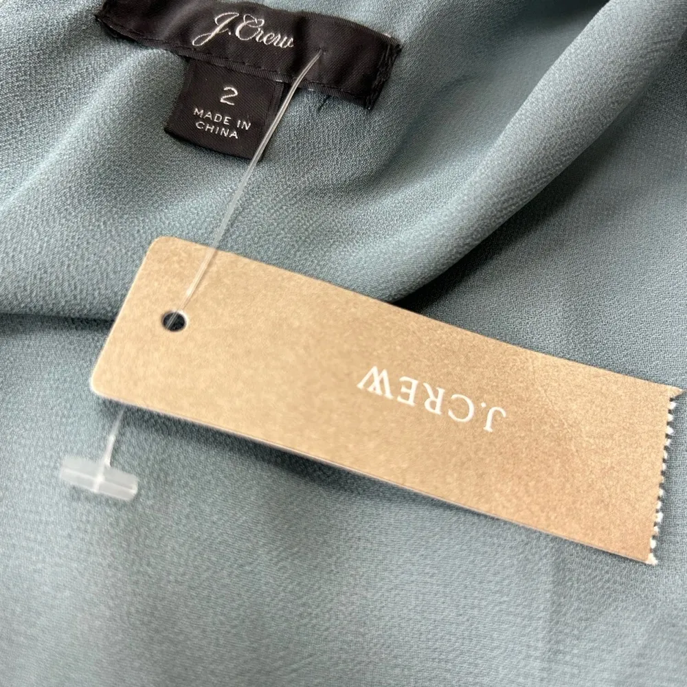 NEW J Crew Blue Gray Velvet Scoop Neck Sleeveless Dressy Tank Top Womens 2 - Image 6