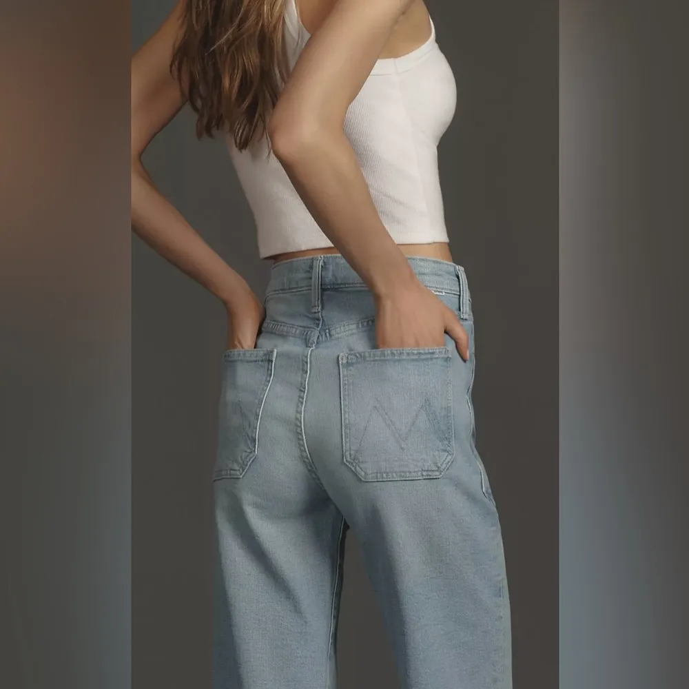 NWT MOTHER Denim The Patch Rambler Ankle Norway Dude Wash Size 26 - Image 3