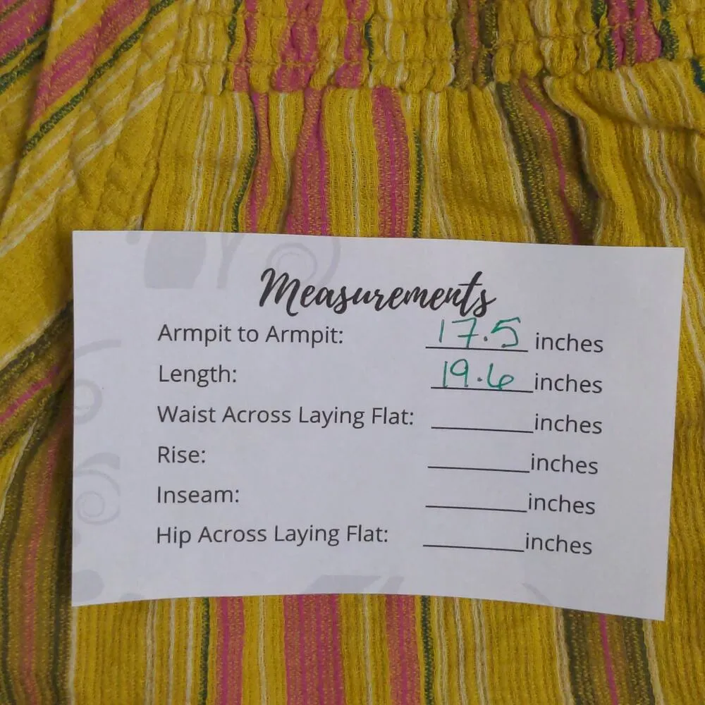 Prana Little Palm Cami Leapfrog Stripe (Yellow/Pink/Green) Tank Top Organic S - Image 13