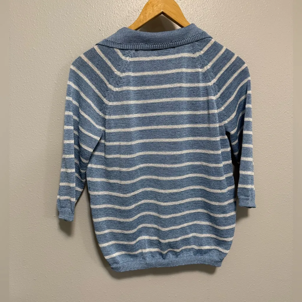 Outfit JRP Blue & White Sweater Cardigan - Image 2