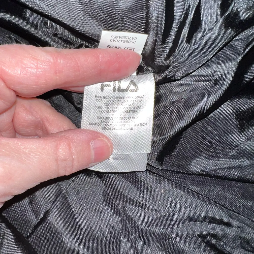 Super Cool FILA “Zia” Black Puffer Jacket! - Image 7